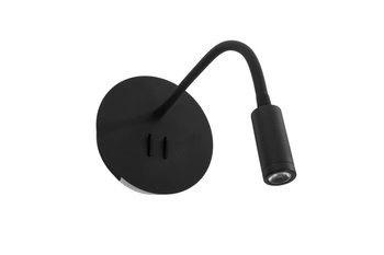 Lampa ścienna kinkiet elastyczna do czytania LED 9W 3000K czarna biała
